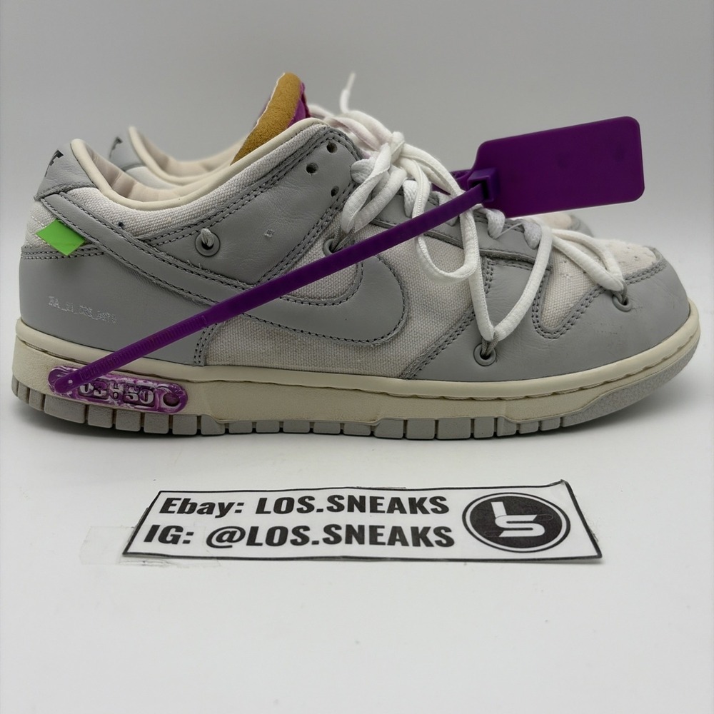 Size 8 - Off-White x Nike Dunk Low Lot 03 of 50 (DM1602-118)